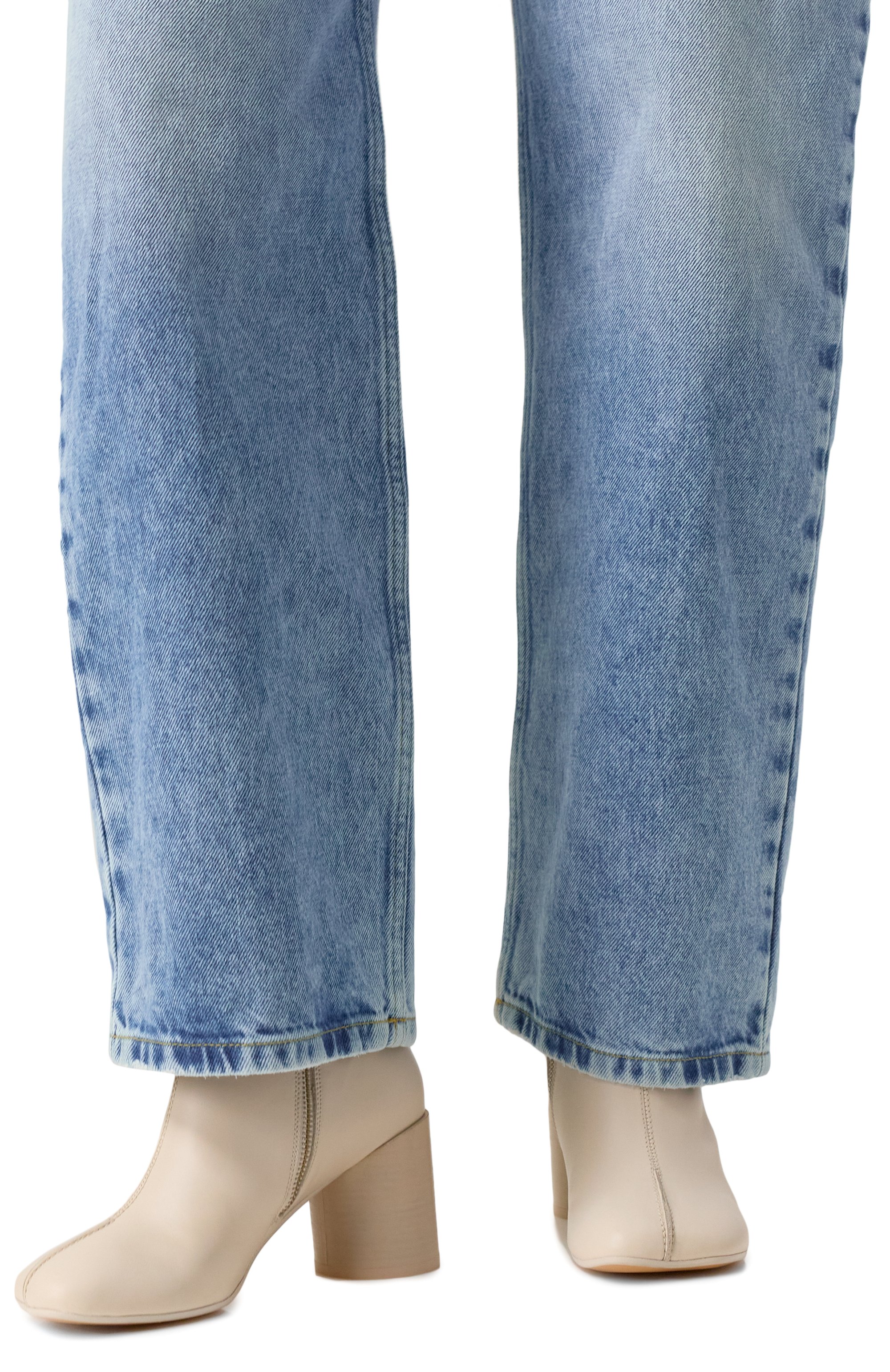 Кожаные ботильоны stitch-out MM6 кремового цвета по цене 61550 руб., арт. S59WU0249/P5000, фото 3 Кожаные ботильоны stitch-out MM6, арт. S59WU0249/P5000, фото 3