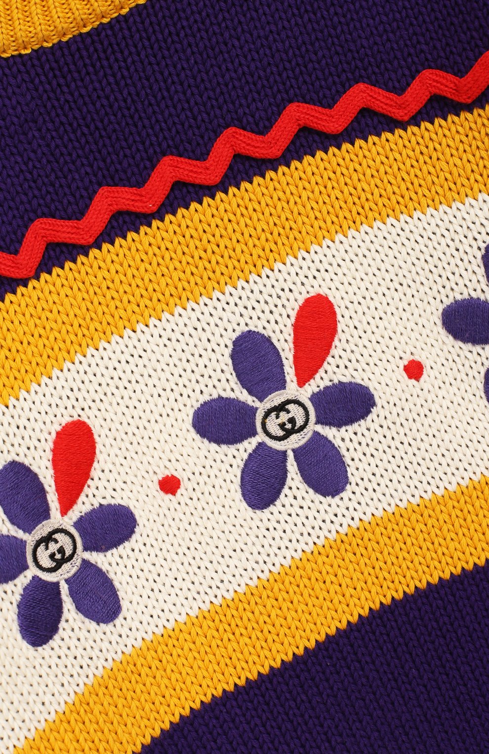 Хлопковый пуловер GUCCI, арт. 596247/XKA6H, фото 3