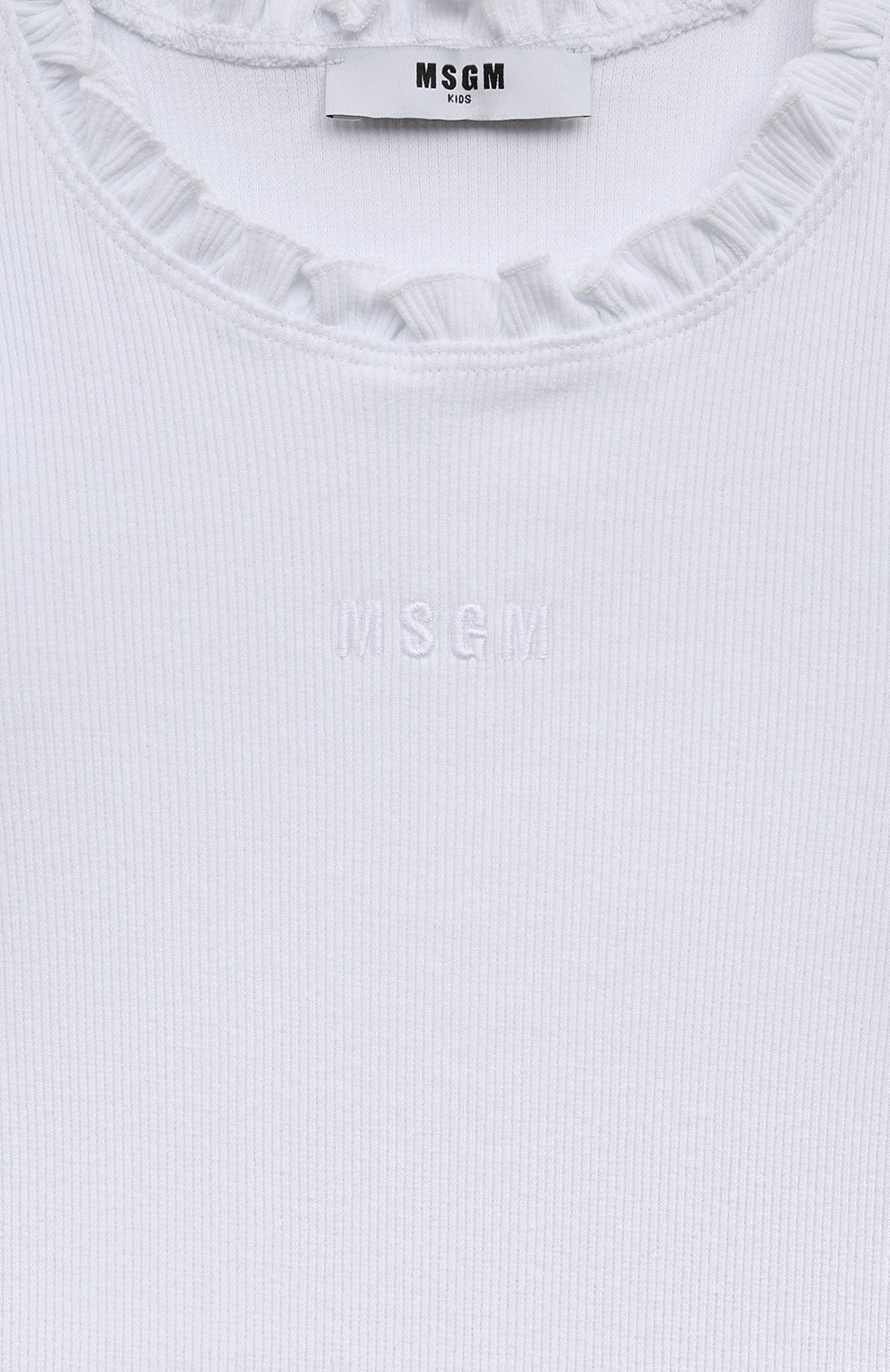 Хлопковая майка MSGM KIDS, арт. S4MSJGTA081, фото 3