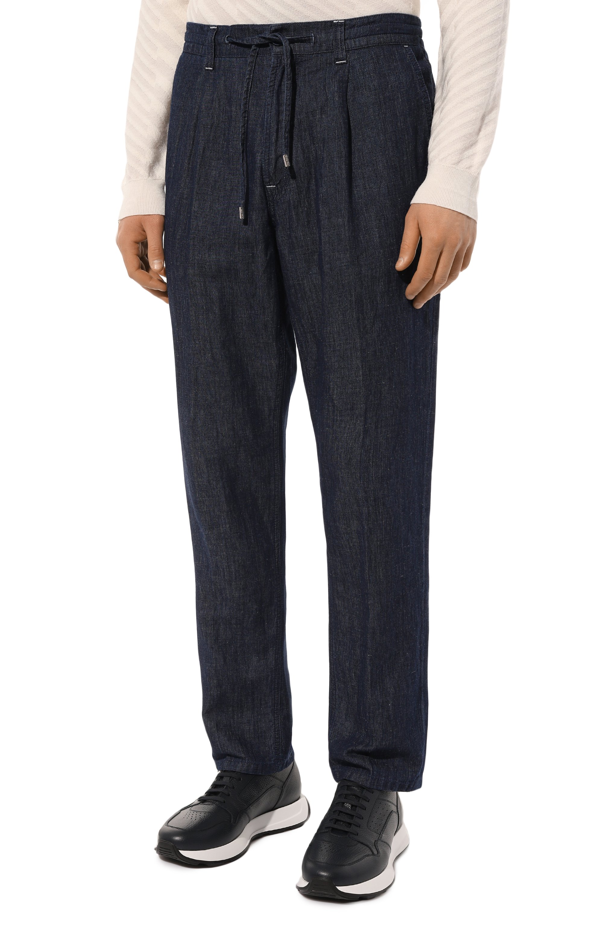 Брюки из хлопка и льна STEFANO RICCI, арт. MFT41B2110/T205BL, фото 3