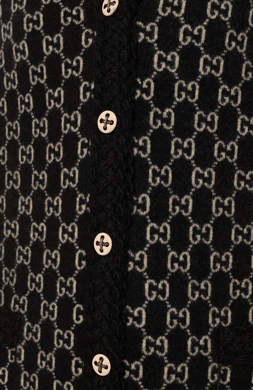 Шерстяной кардиган GUCCI черного цвета по цене 316800 руб., арт. 644570 XKBN1, фото 5 Шерстяной кардиган GUCCI, арт. 644570 XKBN1, фото 5