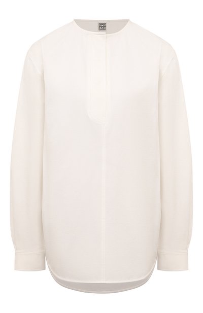 Женская хлопковая блузка TOTEME, арт. 242-WRT1434-FB0103