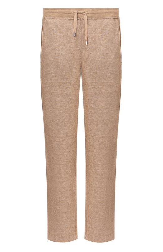 Брюки из шелка и льна Stefano Ricci K919052P3D/T26103 Коричневый K919052P3D/T26103