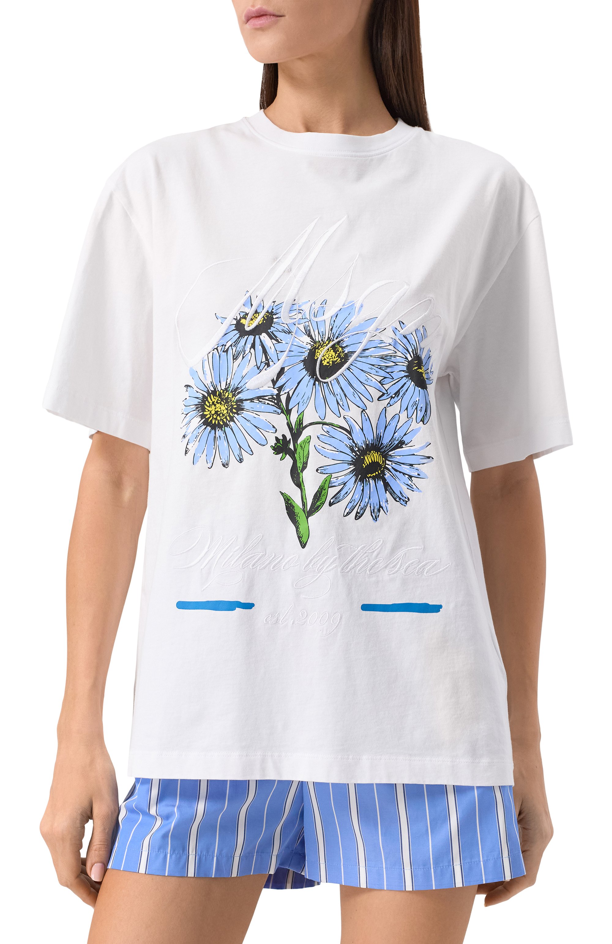 Хлопковая футболка MSGM, арт. 3841MDM133/257269, фото 3