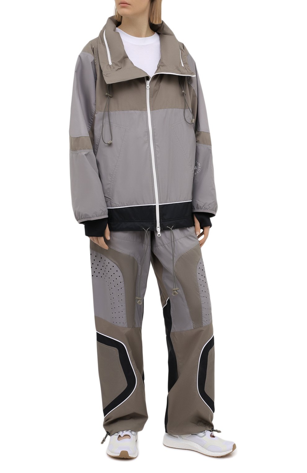 Брюки ADIDAS BY STELLA MCCARTNEY серого цвета по цене 20650 руб., арт. GL7622, фото 2 Брюки ADIDAS BY STELLA MCCARTNEY, арт. GL7622, фото 2