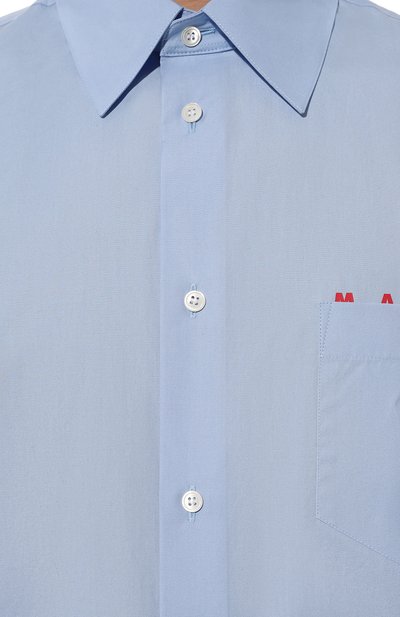 Хлопковая рубашка MARNI, арт. CUMU0203P1/USCT88, фото 5
