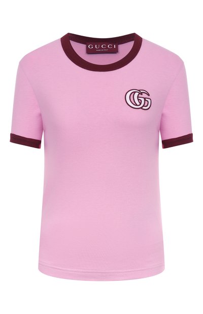 Женская хлопковая футболка GUCCI, арт. 818787/XJG5A