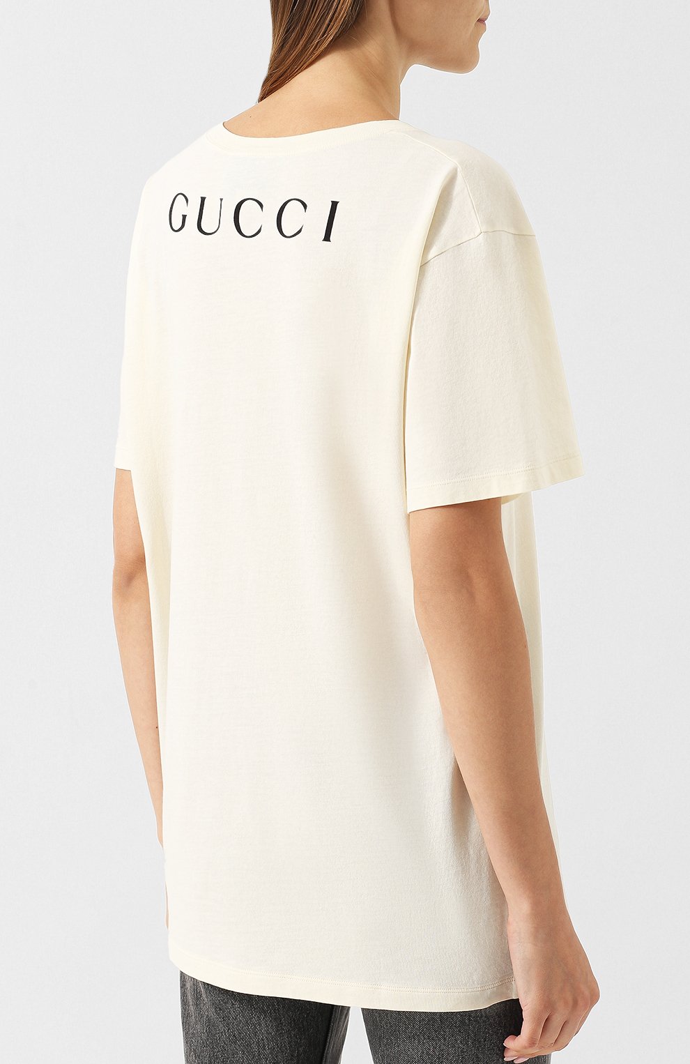 Хлопковая футболка с принтом GUCCI, арт. 492347/X3Q33, фото 4