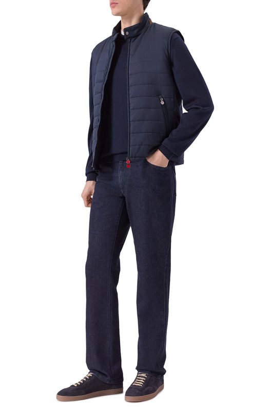 Утепленный жилет Kiton UW2195V0422H02/48-60 Синий  UW2195V0422H02/48-60 Фото 2