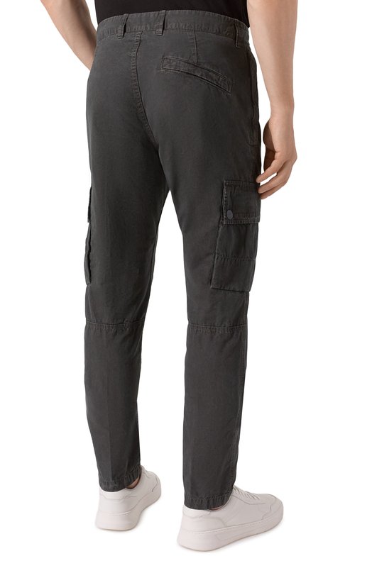 Хлопковый брюки-карго Stone Island K1S153100303/S00WA Серый  K1S153100303/S00WA Фото 4