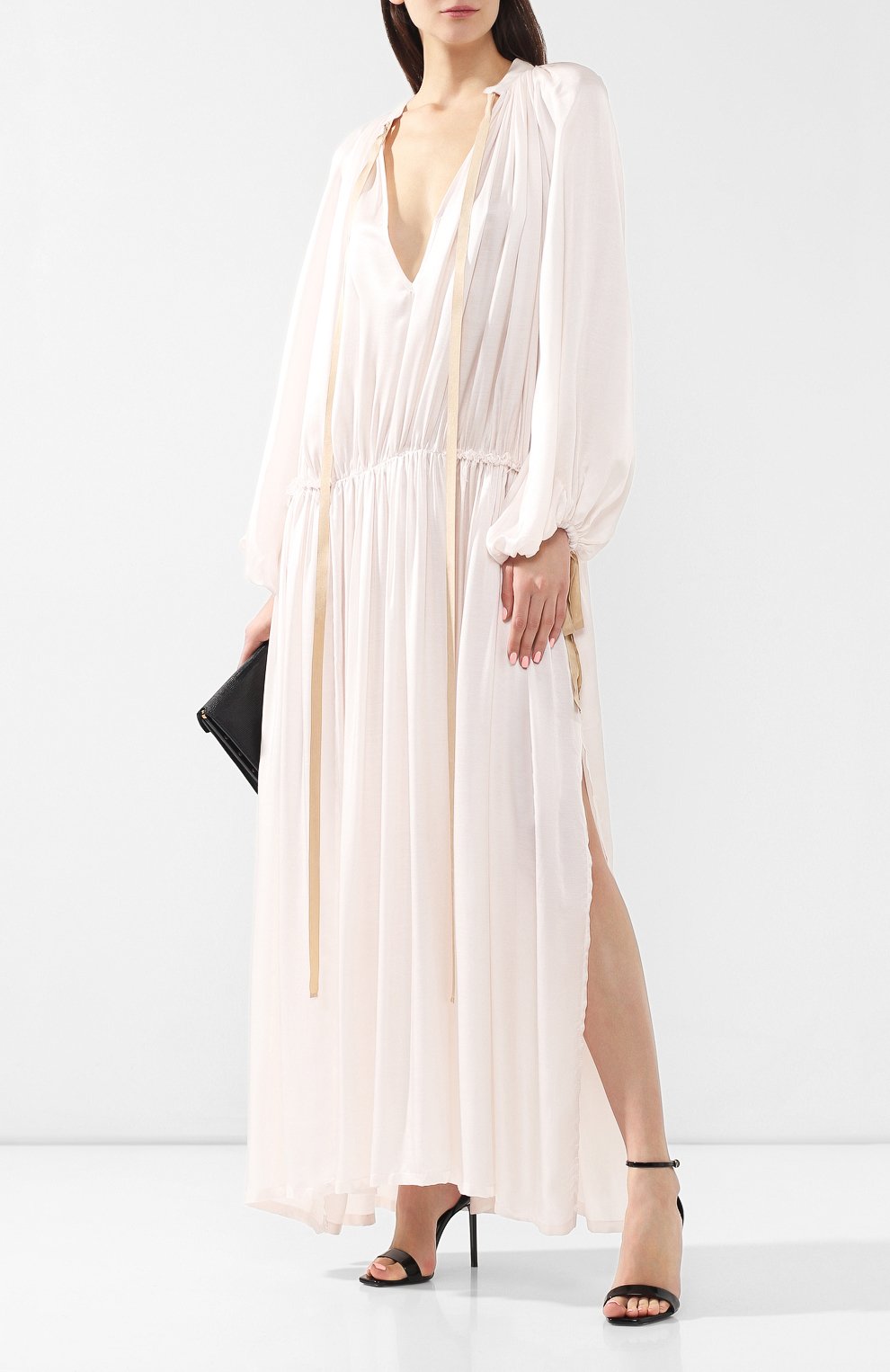 Платье из смеси вискозы и шелка ANN DEMEULEMEESTER, арт. 1901-2302-P-122-032, фото 2