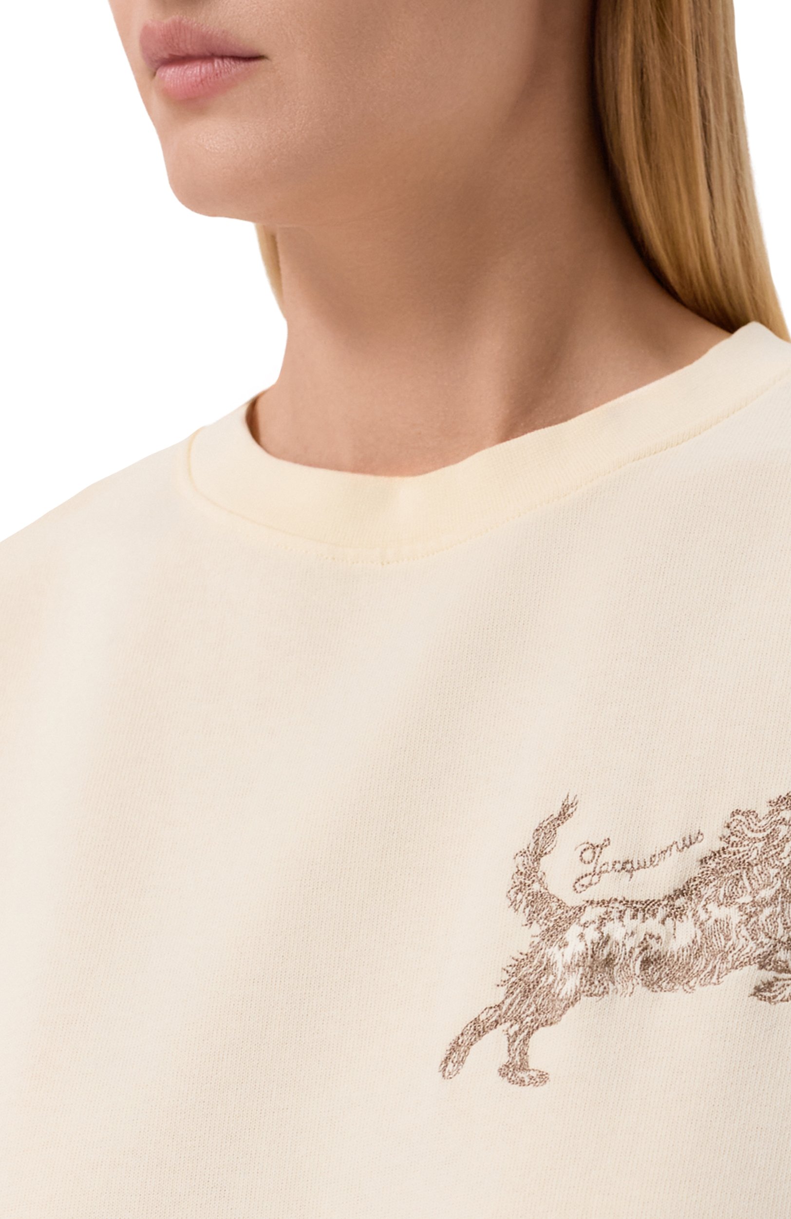 Хлопковая футболка JACQUEMUS, арт. 26HTSU00346/AJ00226, фото 5