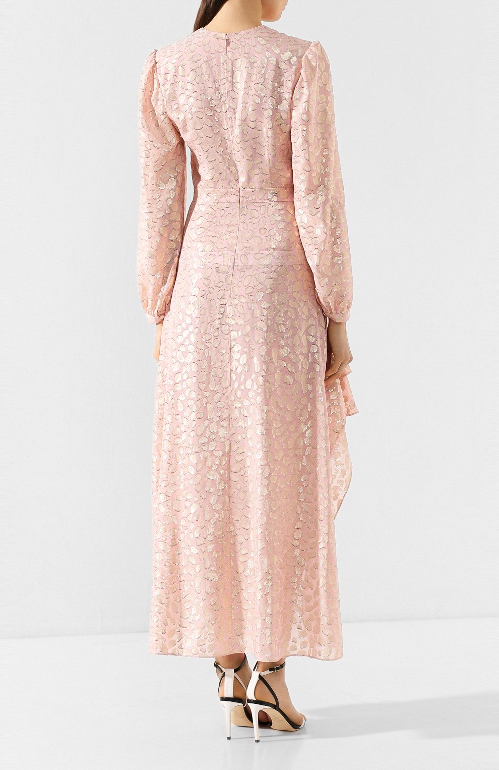 Шелковое платье STELLA MCCARTNEY розового цвета по цене 256500 руб., арт. 600466/S0A20, фото 4 Шелковое платье STELLA MCCARTNEY, арт. 600466/S0A20, фото 4