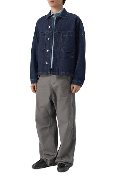 Джинсовая куртка STONE ISLAND синего цвета по цене 87500 руб., арт. KSS15Q100027/S00J7, фото 2 Джинсовая куртка STONE ISLAND, арт. KSS15Q100027/S00J7, фото 2