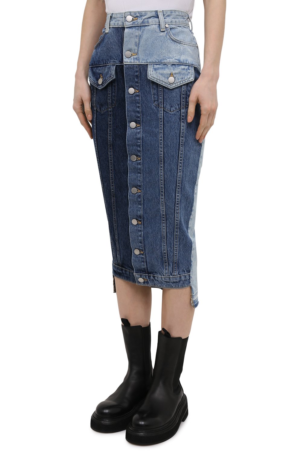 Джинсовая юбка REDVALENTINO, арт. VR0DD04G/5TT, фото 3