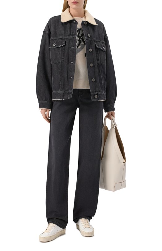 Джинсовая куртка Weekend Max Mara LIBAN0 Серый  LIBAN0 Фото 2