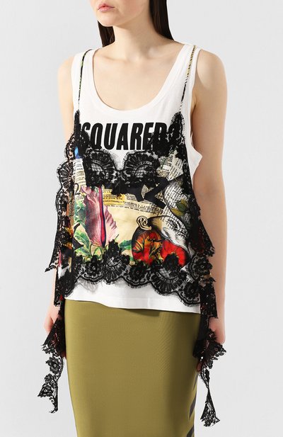 Хлопковый топ DSQUARED2, арт. S72NL0013/S22507, фото 3
