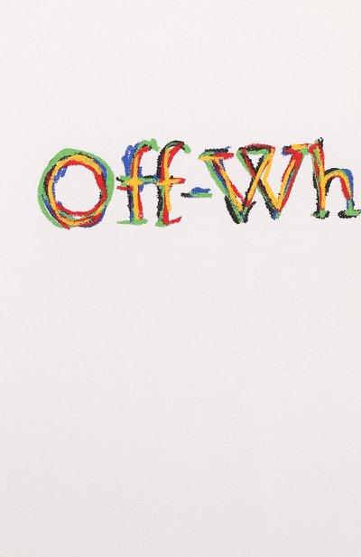 Хлопковая футболка OFF-WHITE, арт. 0BAA002S24JER005/4-10, фото 3