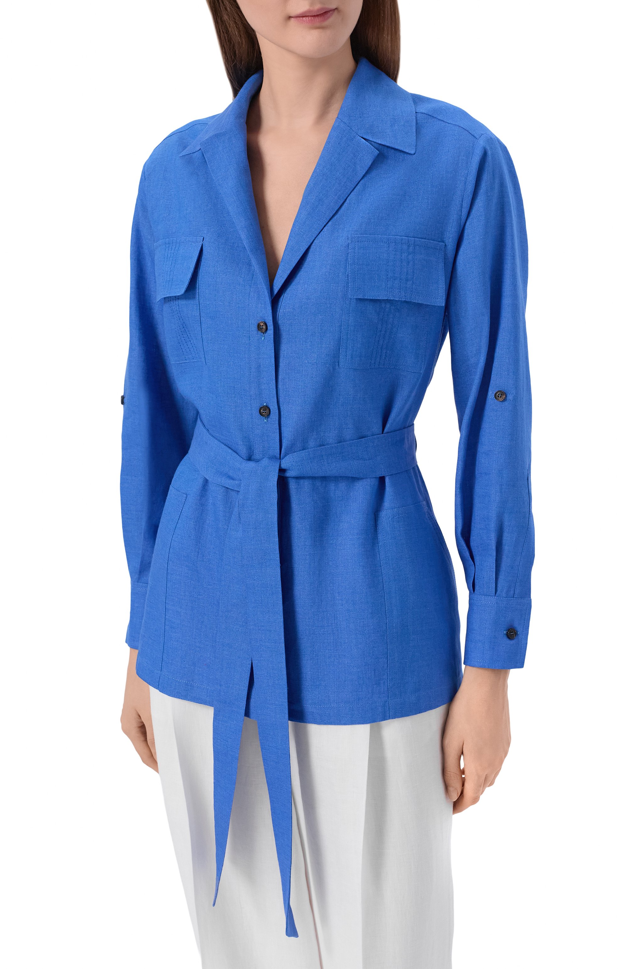 Льняная рубашка KITON, арт. D57418H09632, фото 3