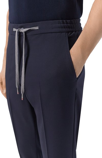 Шерстяные брюки MARCO PESCAROLO темно-синего цвета по цене 69650 руб., арт. CARACCI0L0/5316, фото 5 Шерстяные брюки MARCO PESCAROLO, арт. CARACCI0L0/5316, фото 5