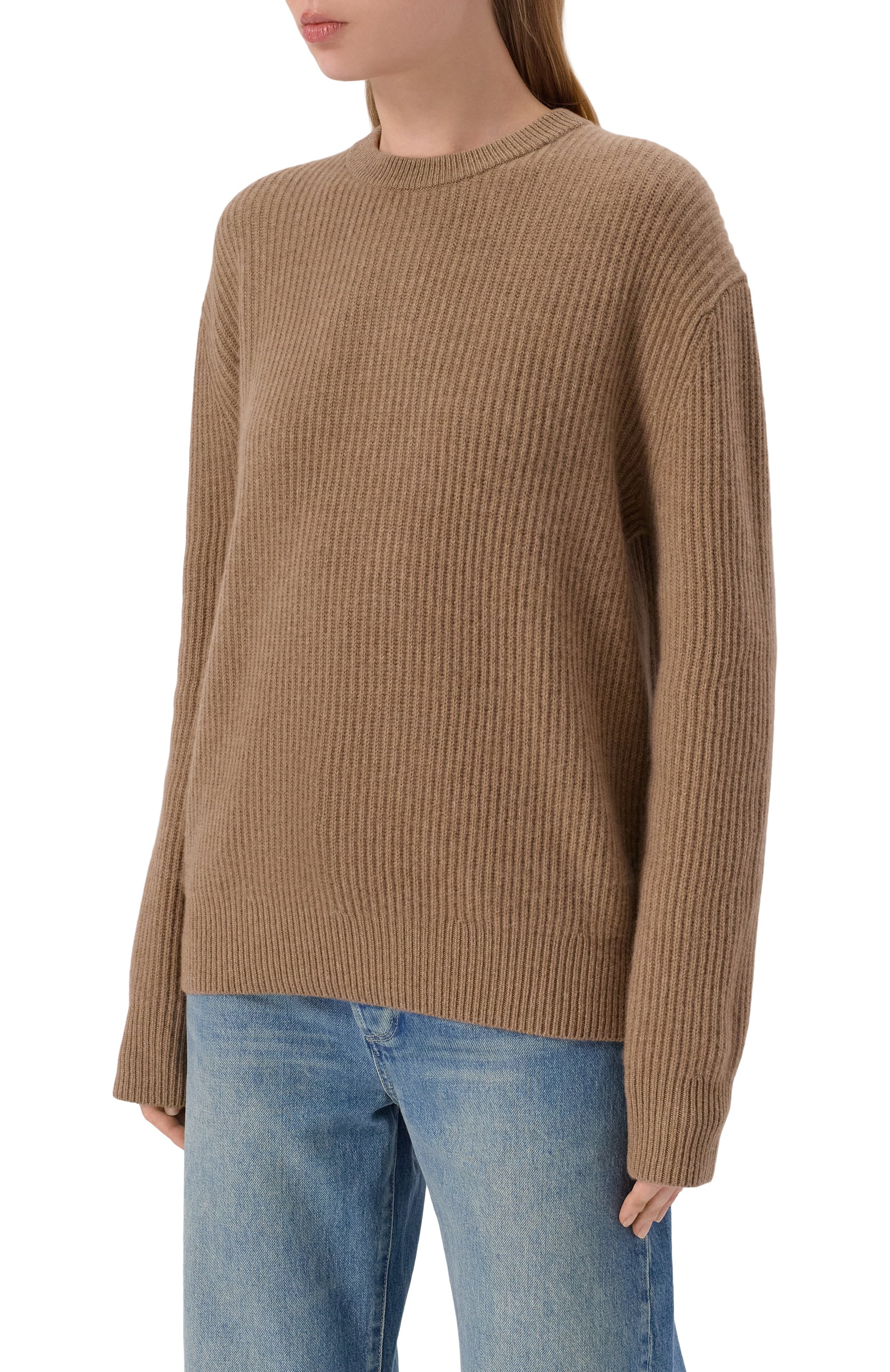 Кашемировый свитер 12 STOREEZ светло-коричневого цвета по цене 39000 руб., арт. 135048, фото 3 Кашемировый свитер 12 STOREEZ, арт. 135048, фото 3