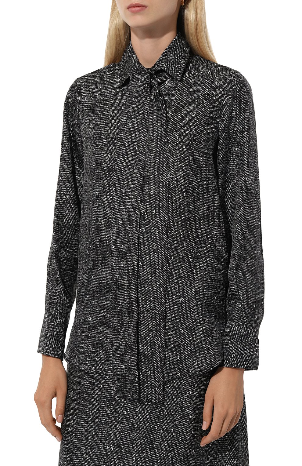 Шелковая блузка KITON, арт. D48407K0531E04, фото 3