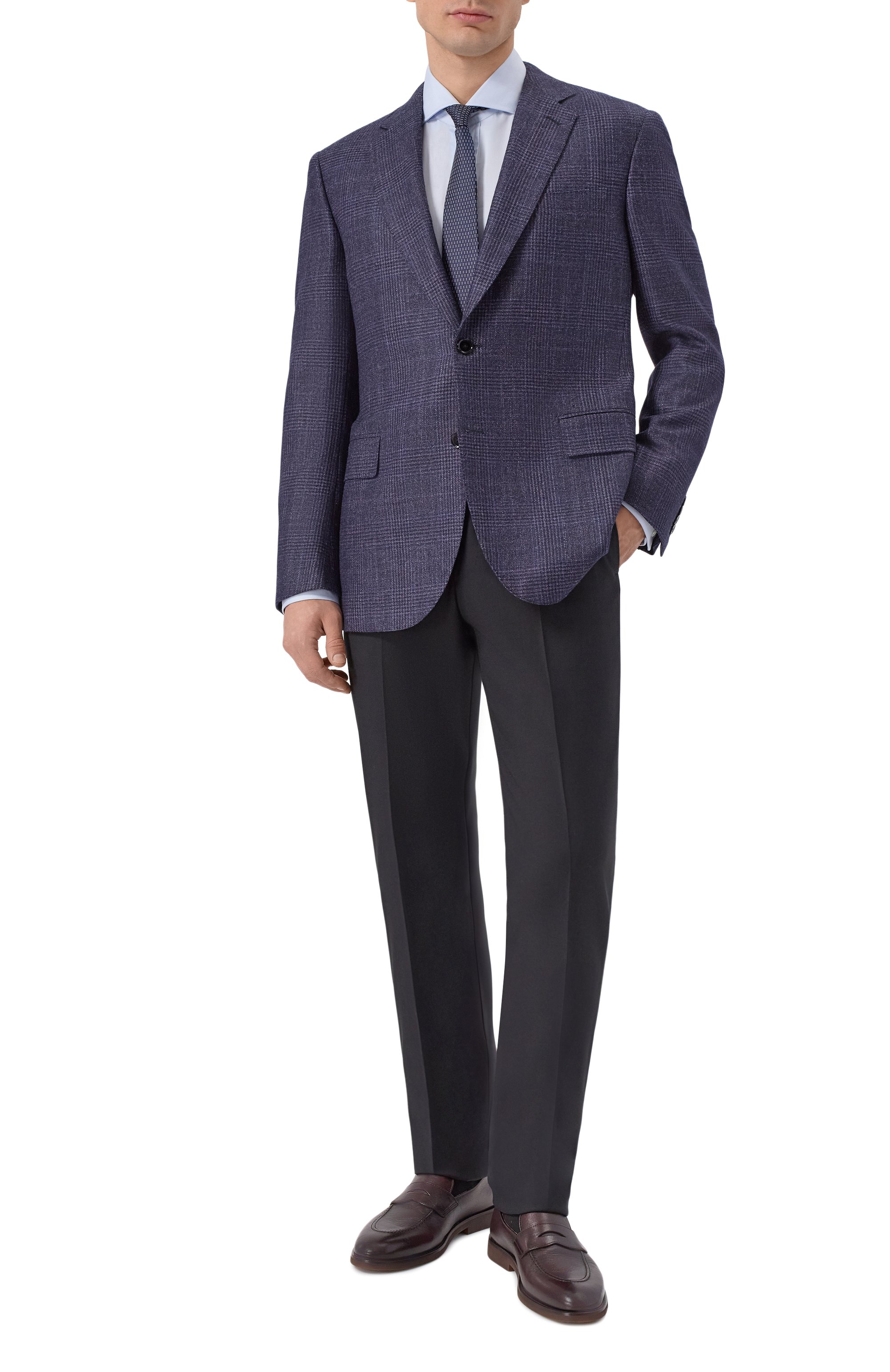 Хлопковая сорочка BRUNELLO CUCINELLI, арт. MBUC40028, фото 2