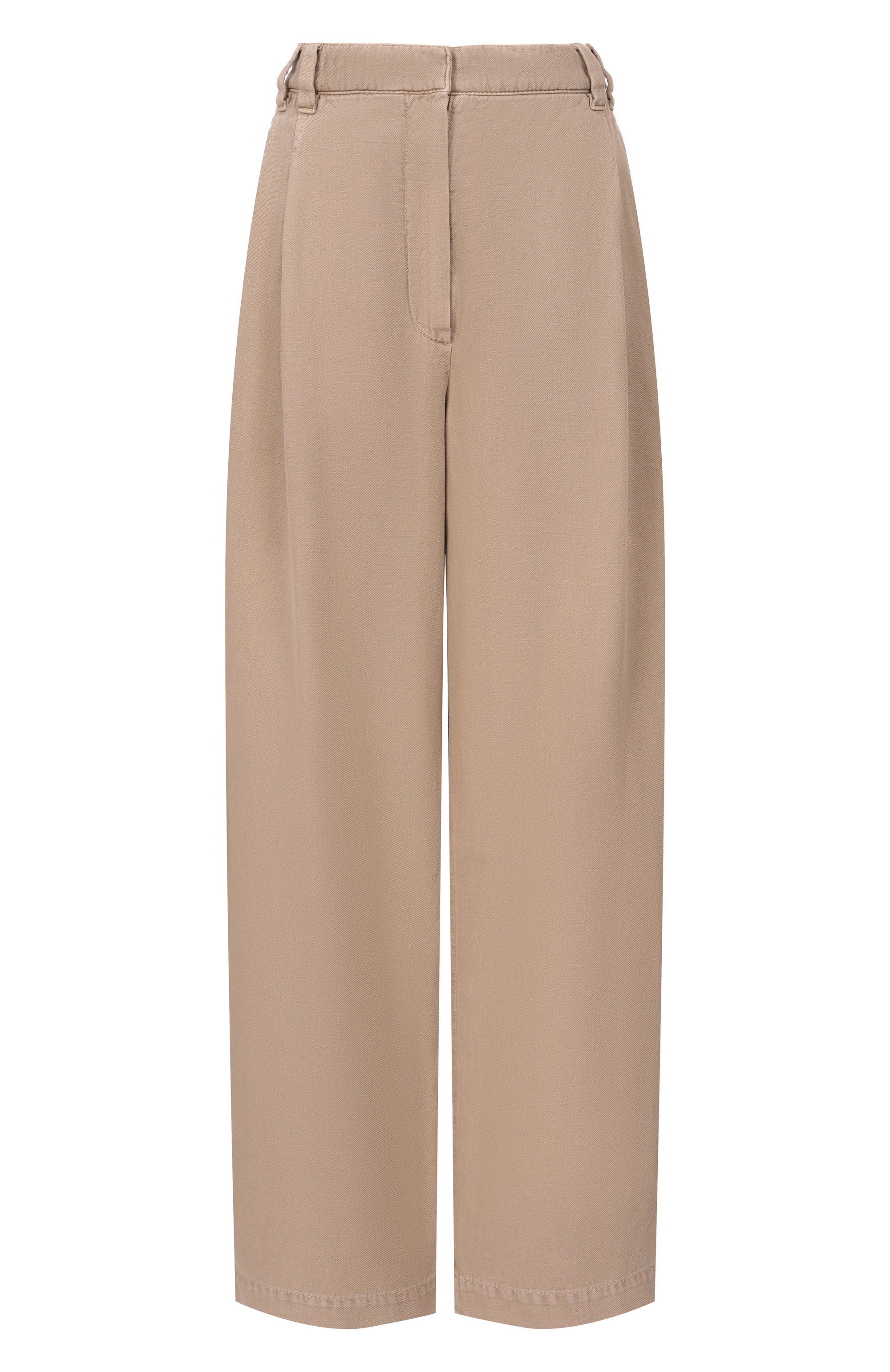 Брюки из хлопка и льна BRUNELLO CUCINELLI, арт. ML996P5896, фото 1