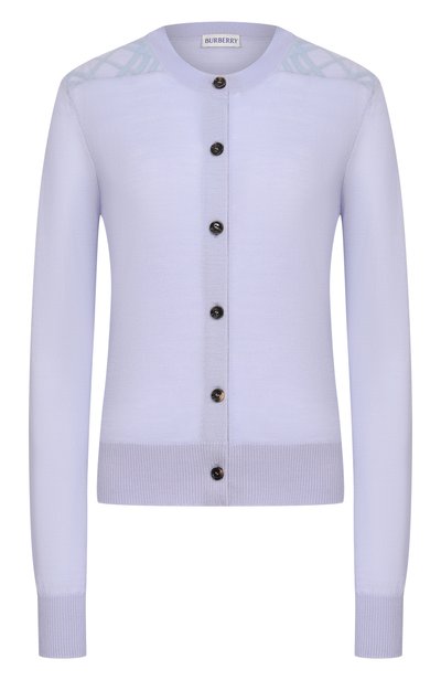 Женский кардиган из шерсти и шелка BURBERRY, арт. 8127151