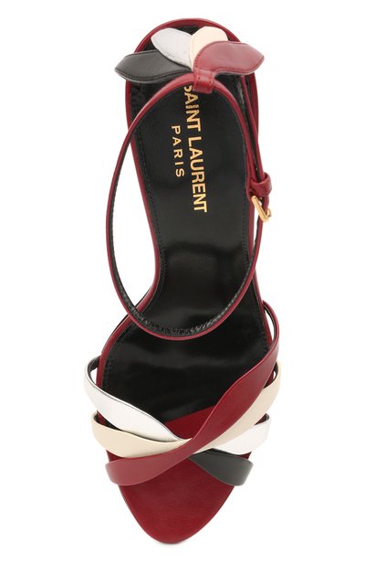 Кожаные босоножки kristen SAINT LAURENT, арт. 650843/1ZJ70, фото 5