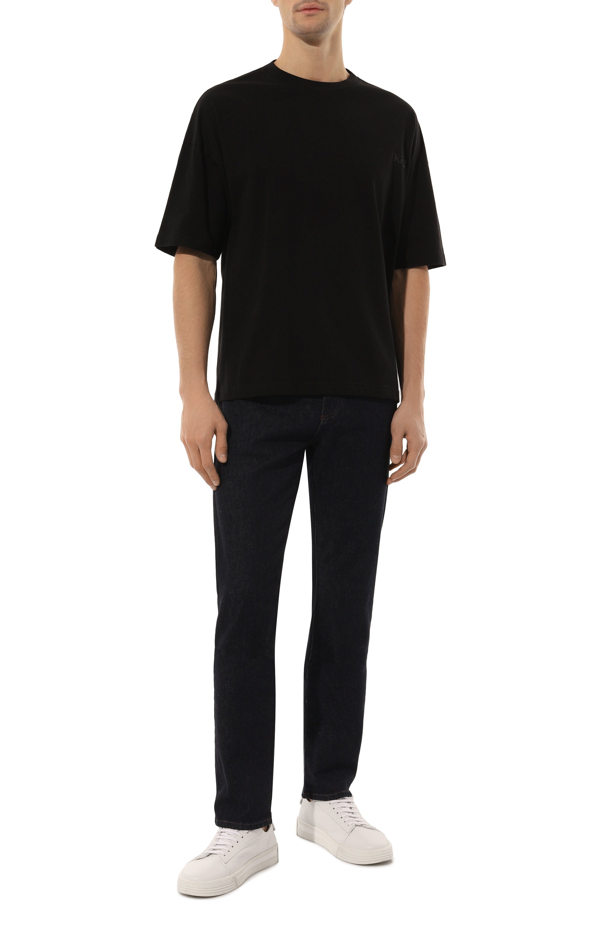 Хлопковая футболка KITON, арт. UMM056702, фото 2