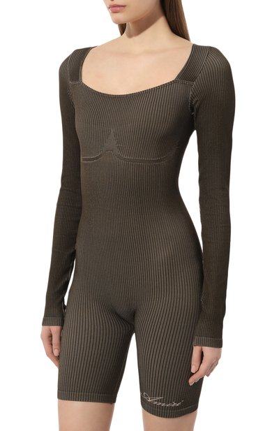 Комбинезон AMIRI хаки цвета по цене 117500 руб., арт. PS24WKL022, фото 3 Комбинезон AMIRI, арт. PS24WKL022, фото 3