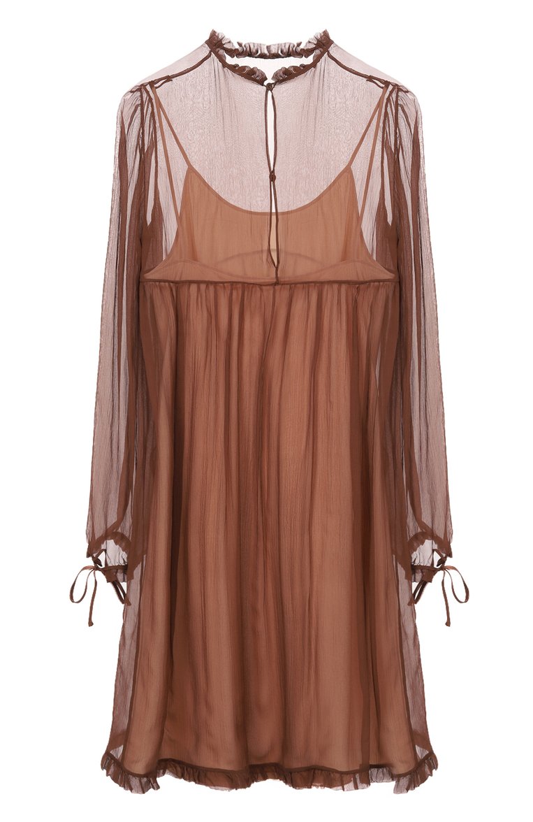 Шелковое платье MIU MIU, арт. MF3478-BRW-F0017, фото 2