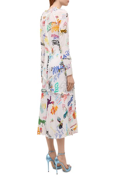 Платье из вискозы DSQUARED2 разноцветного цвета по цене 105500 руб., арт. S75CV0502/S54422, фото 4 Платье из вискозы DSQUARED2, арт. S75CV0502/S54422, фото 4