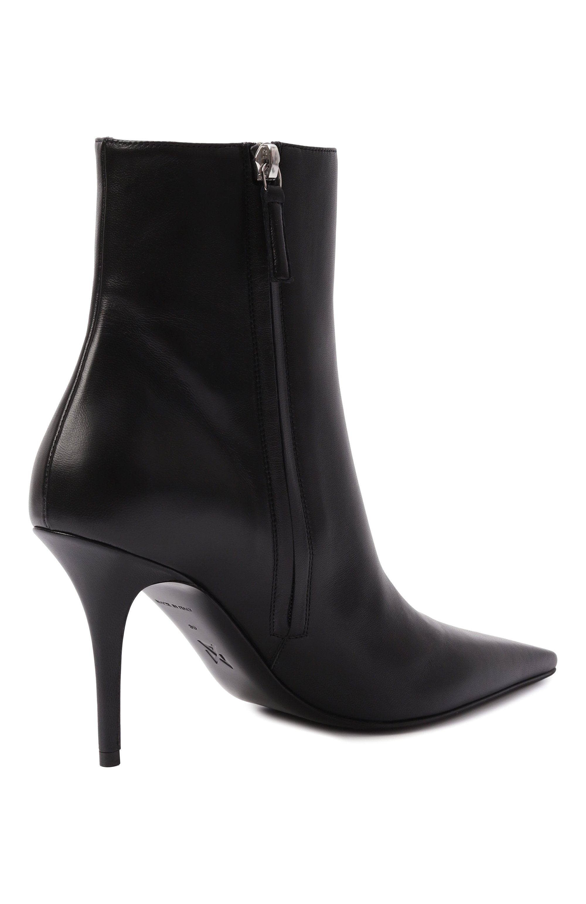 Кожаные ботильоны barbara 90 AMINA MUADDI черного цвета по цене 138000 руб., арт. BARBARA B00TIE/NAPPA, фото 5 Кожаные ботильоны barbara 90 AMINA MUADDI, арт. BARBARA B00TIE/NAPPA, фото 5