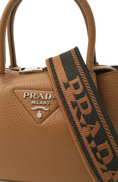 Сумка flou mini PRADA коричневого цвета по цене 436000 руб., арт. 1BA362/2DKV, фото 3 Сумка flou mini PRADA, арт. 1BA362/2DKV, фото 3