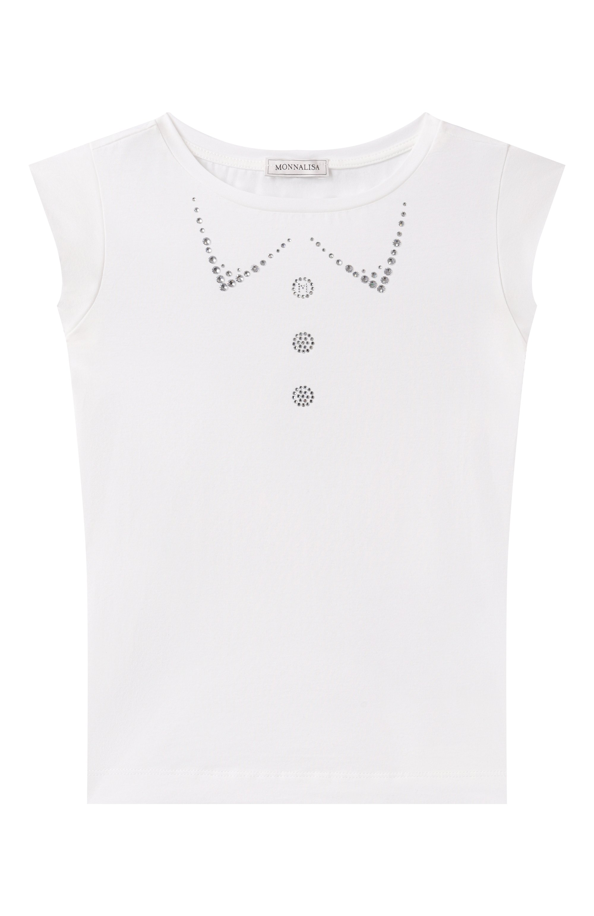 Хлопковая футболка MONNALISA, арт. 17E607, фото 1