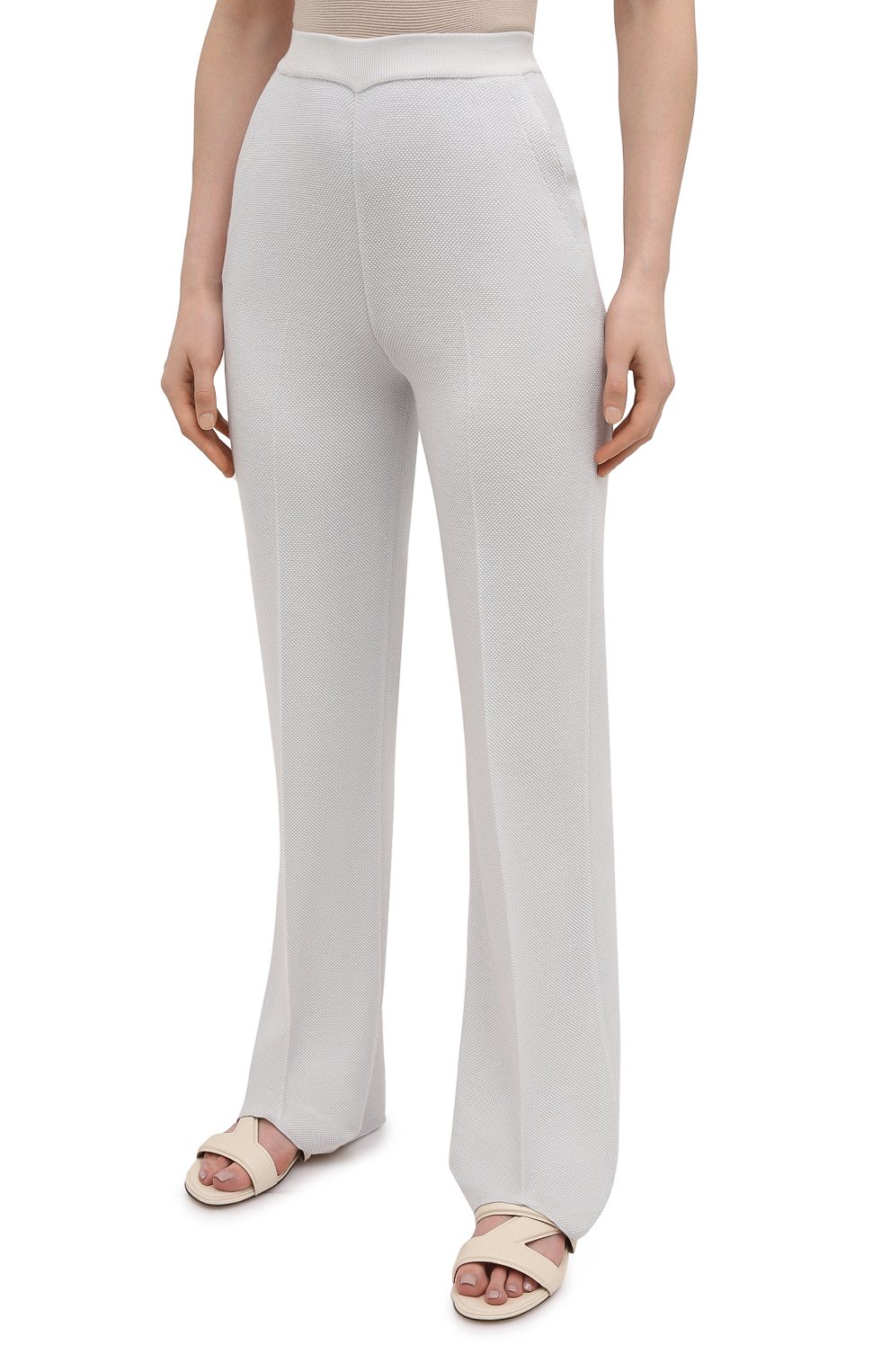 Брюки из кашемира и шелка LORO PIANA светло-серого цвета по цене 199500 руб., арт. FAL2062, фото 3 Брюки из кашемира и шелка LORO PIANA, арт. FAL2062, фото 3