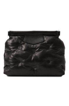 Женская сумка glam slam classique small MAISON MARGIELA черного цвета, арт. SB1WG0028/P4300 | Фото 6 (Ремень/цепочка: На ремешке; Материал: Натуральная кожа; Размер: small; Драгоценные камни: Проставлено; Материал сплава: Про�ставлено)