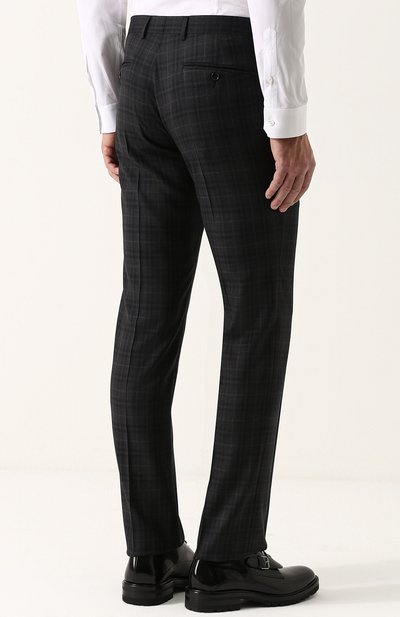 Шерстяной костюм в клетку с пиджаком на двух пуговицах GUCCI, арт. 473218/Z6874, фото 5