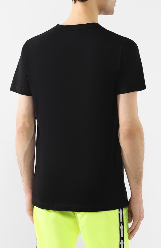 Хлопковая футболка Off-White 0MAA027S191850221001 Чёрный  0MAA027S191850221001 Фото 4