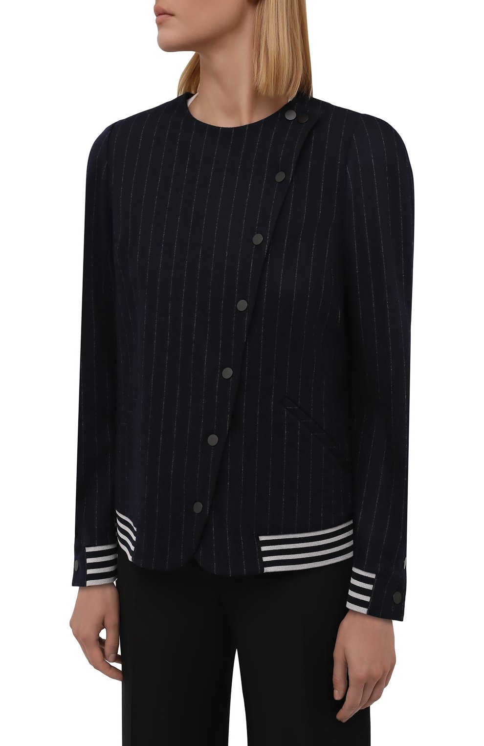 Жакет из шерсти и хлопка GIORGIO ARMANI, арт. 6KAG53/AJDEZ, фото 3