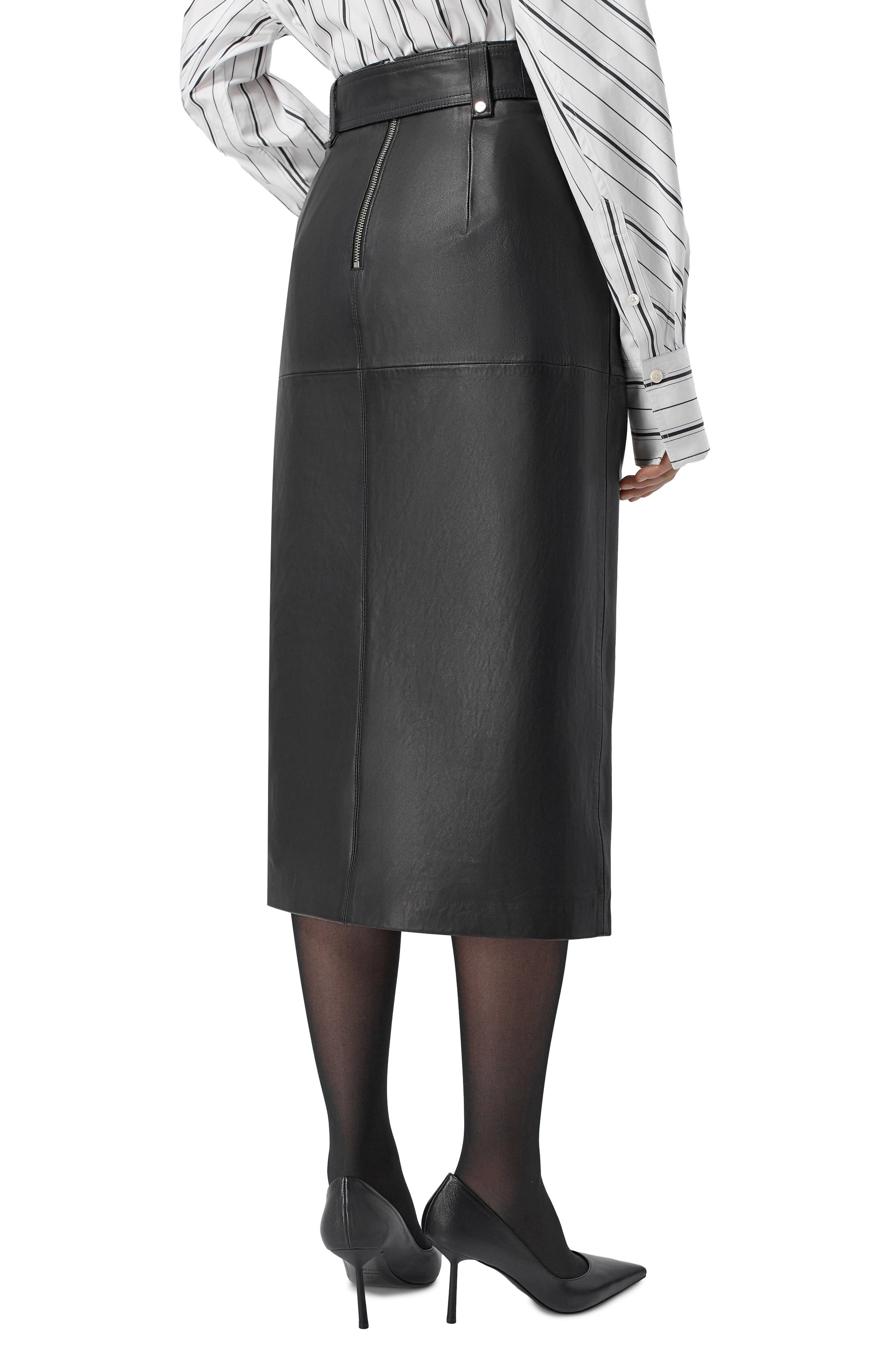 Кожаная юбка HUGO, арт. 50552335, фото 4