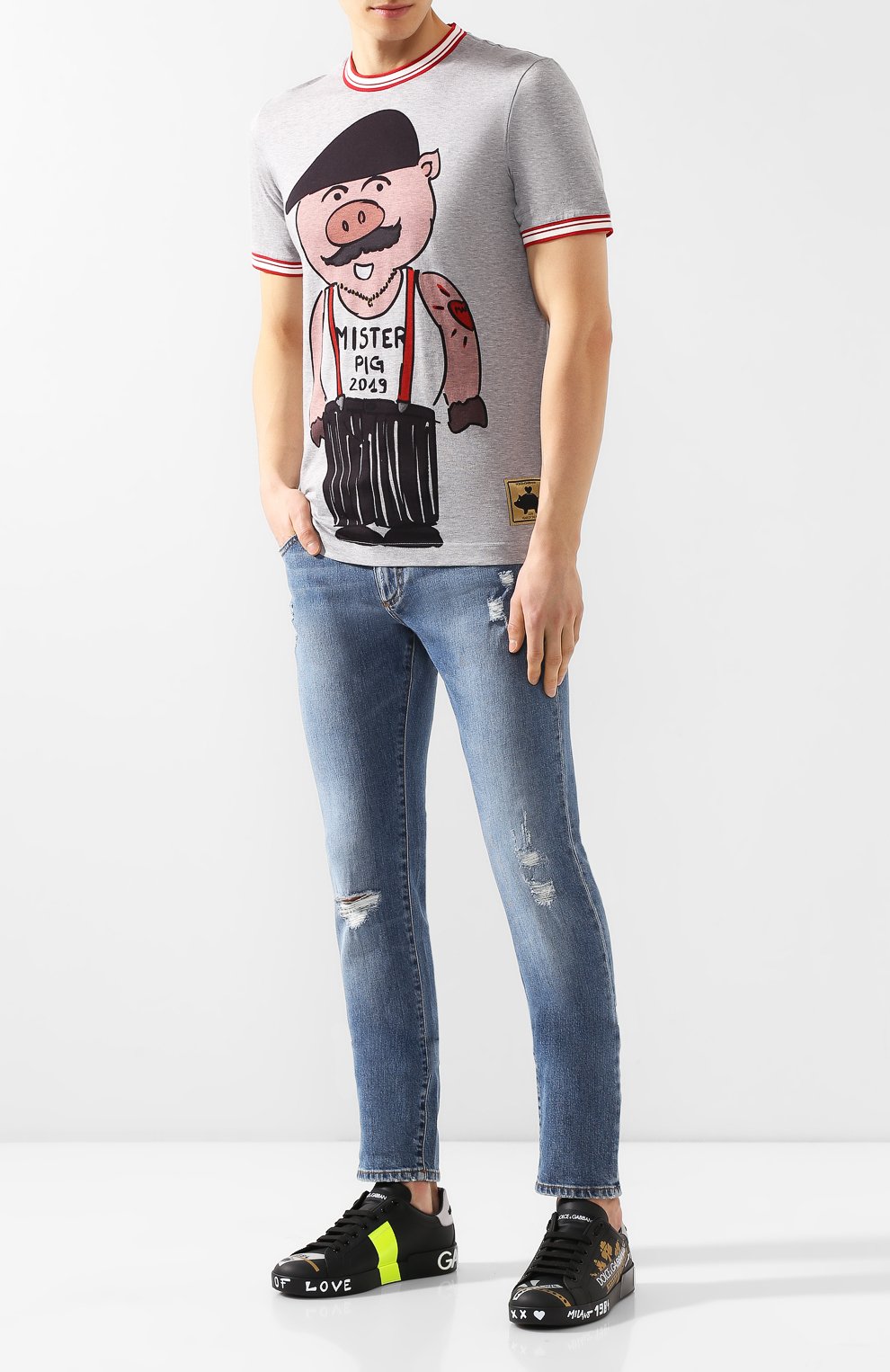 Хлопковая футболка  DOLCE & GABBANA, арт. G8IR4T/HH7E4, фото 2