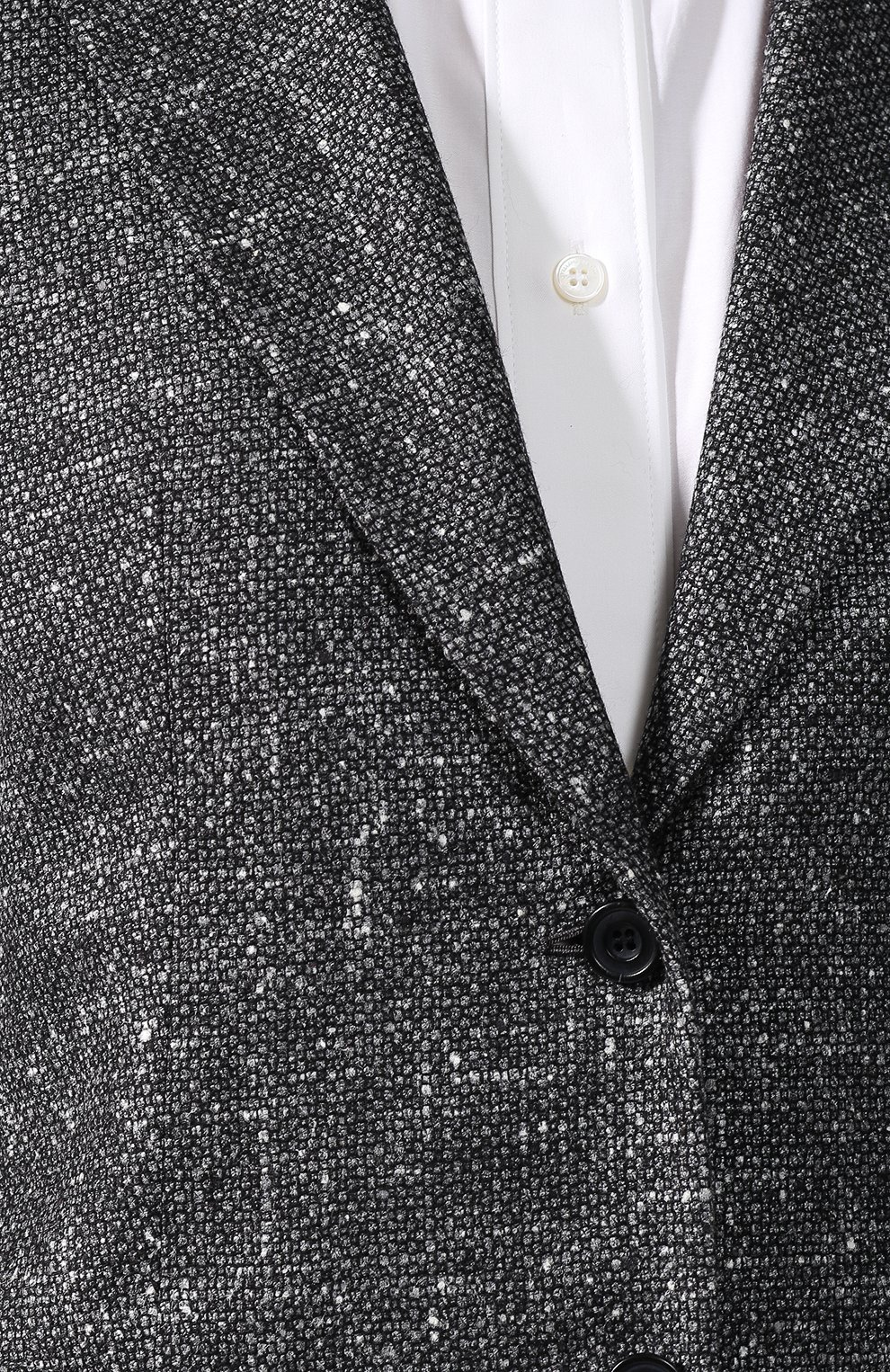 Жакет из смеси шелка и шерсти KITON темно-серого цвета по цене 414500 руб., арт. D46516K02R24, фото 5 Жакет из смеси шелка и шерсти KITON, арт. D46516K02R24, фото 5