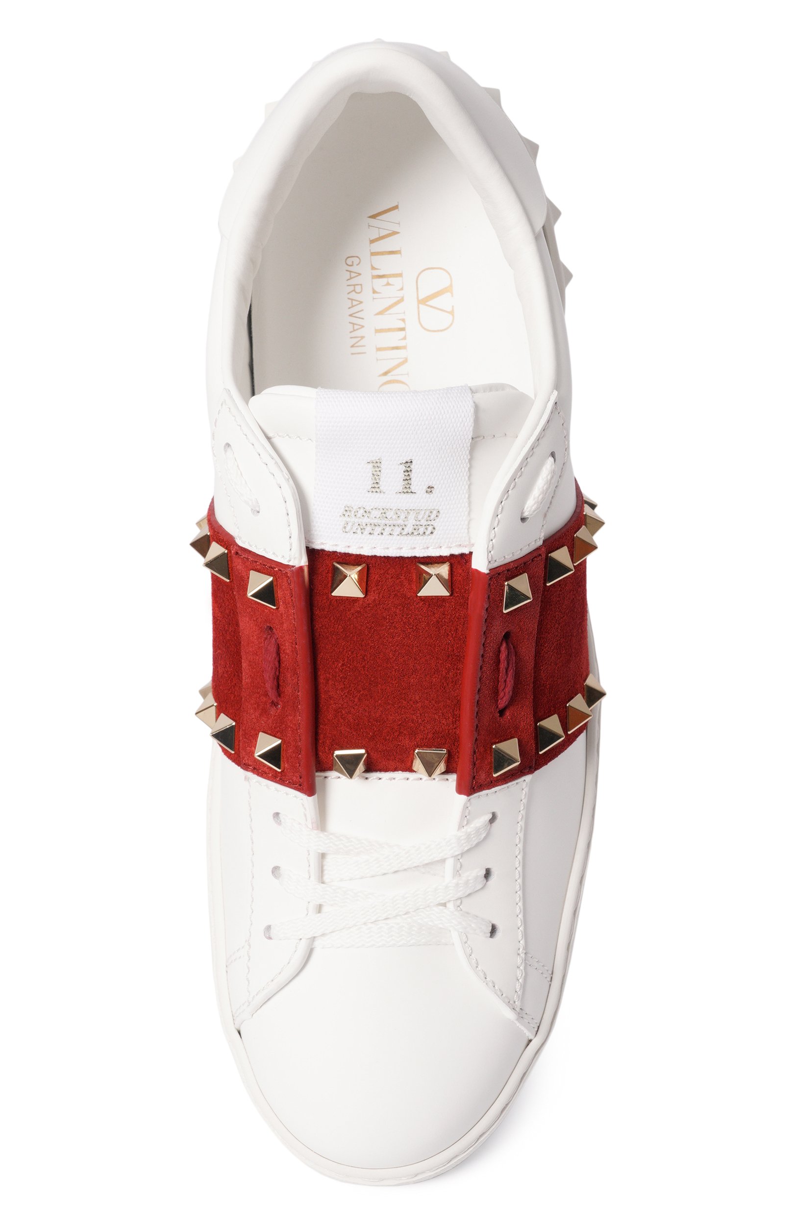 Кожаные кеды rockstud untitled VALENTINO, арт. 9W2S0A01/ZBV, фото 6