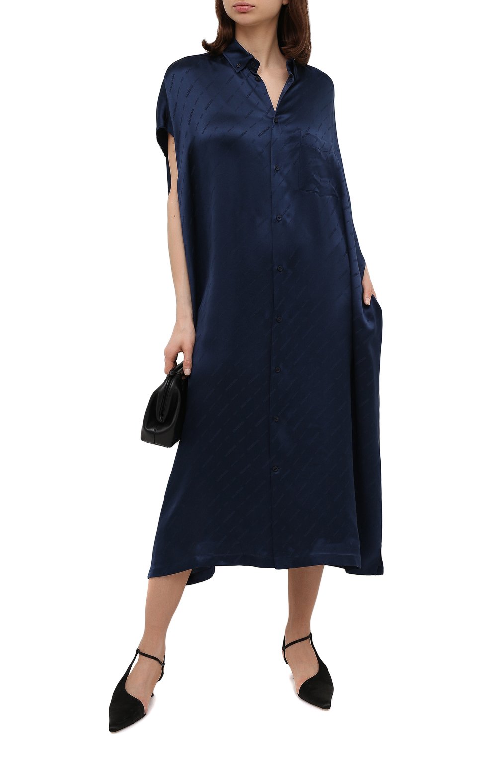 Атласное платье BALENCIAGA, арт. 576677/TKN02, фото 2