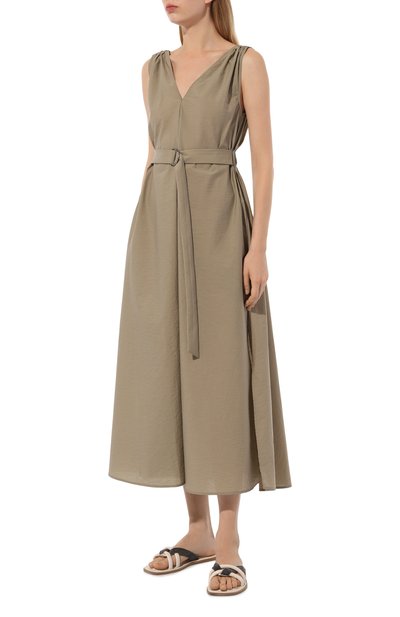 Хлопковое платье BRUNELLO CUCINELLI, арт. M0F79A5092, фото 3