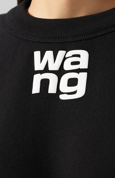 Хлопковый свитшот ALEXANDERWANG.T черного цвета по цене 24950 руб., арт. 4CC2191091, фото 5 Хлопковый свитшот ALEXANDERWANG.T, арт. 4CC2191091, фото 5