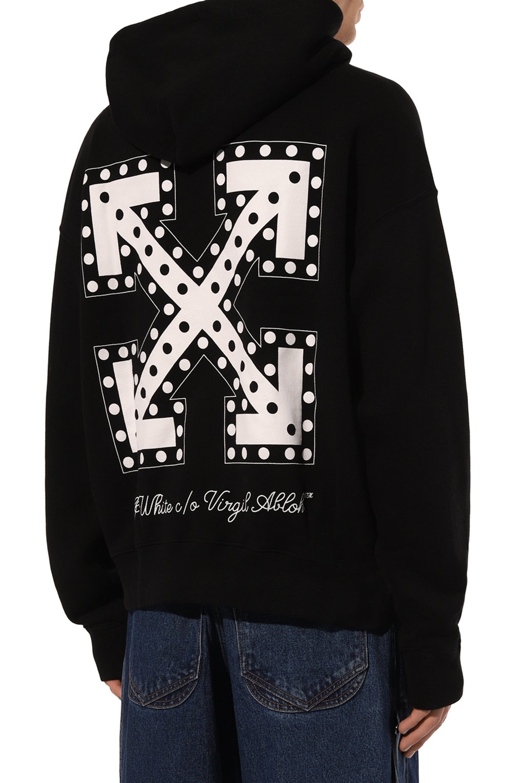 Хлопковое худи OFF-WHITE, арт. 0MBB085W24FLE004, фото 4